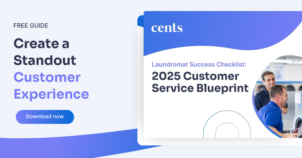 Download our guide to create a standout customer experience at your laundromat.